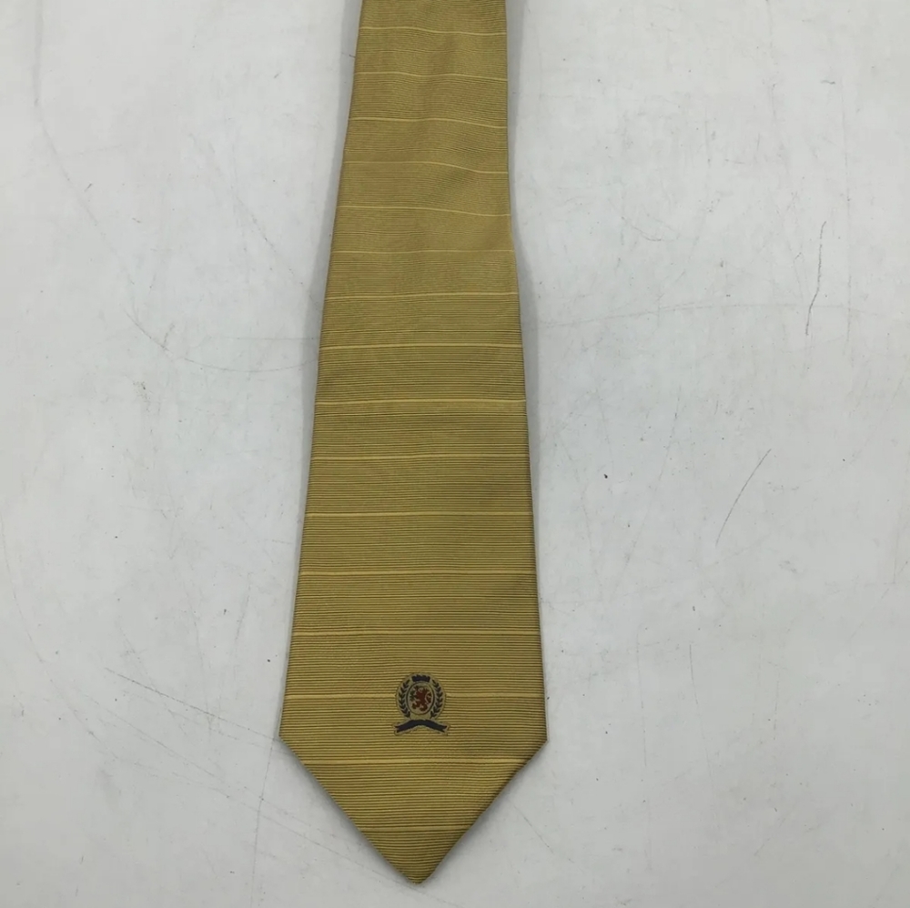 Men's tommy Hilfiger gold tie